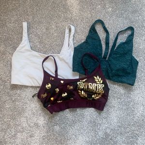 BUNDLE! Victoria’s Secret Sports Bra Bundle of 3, All Size Small